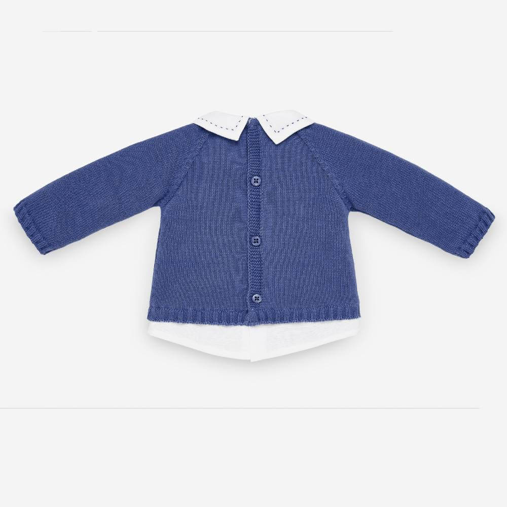 Paz Rodriguez Nemo Knit 2-Piece Set — Navy Blue