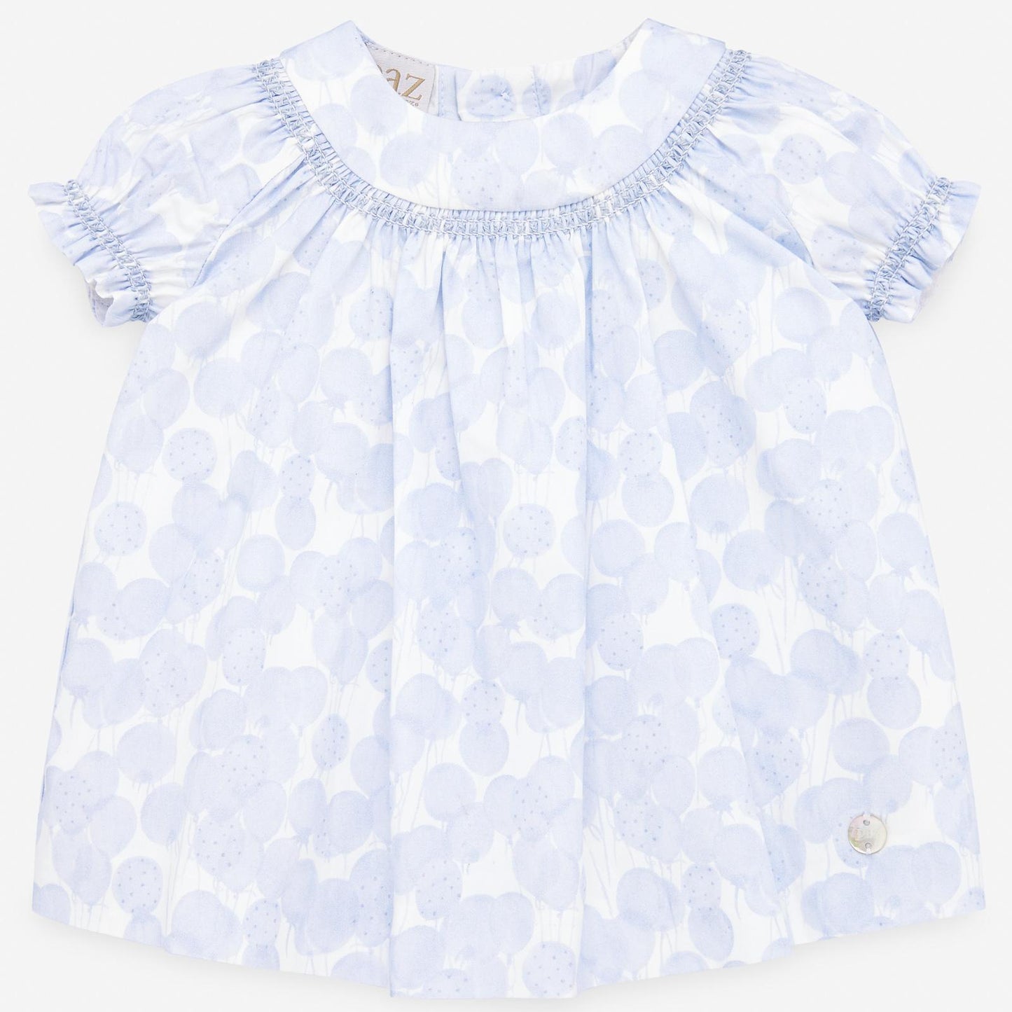 Soft Blue Cloud Baby Dress