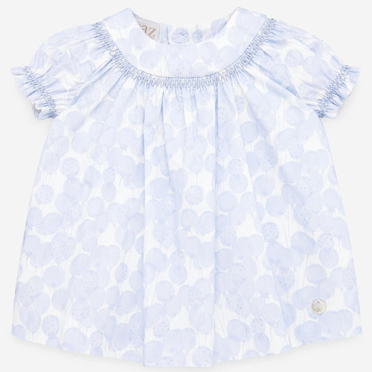 Soft Blue Cloud Baby Dress