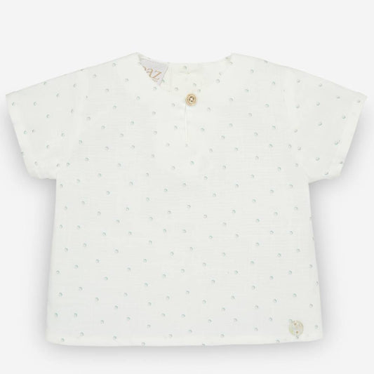 My Little Boy Newborn Set — Woven Shirt & Knit Leggings