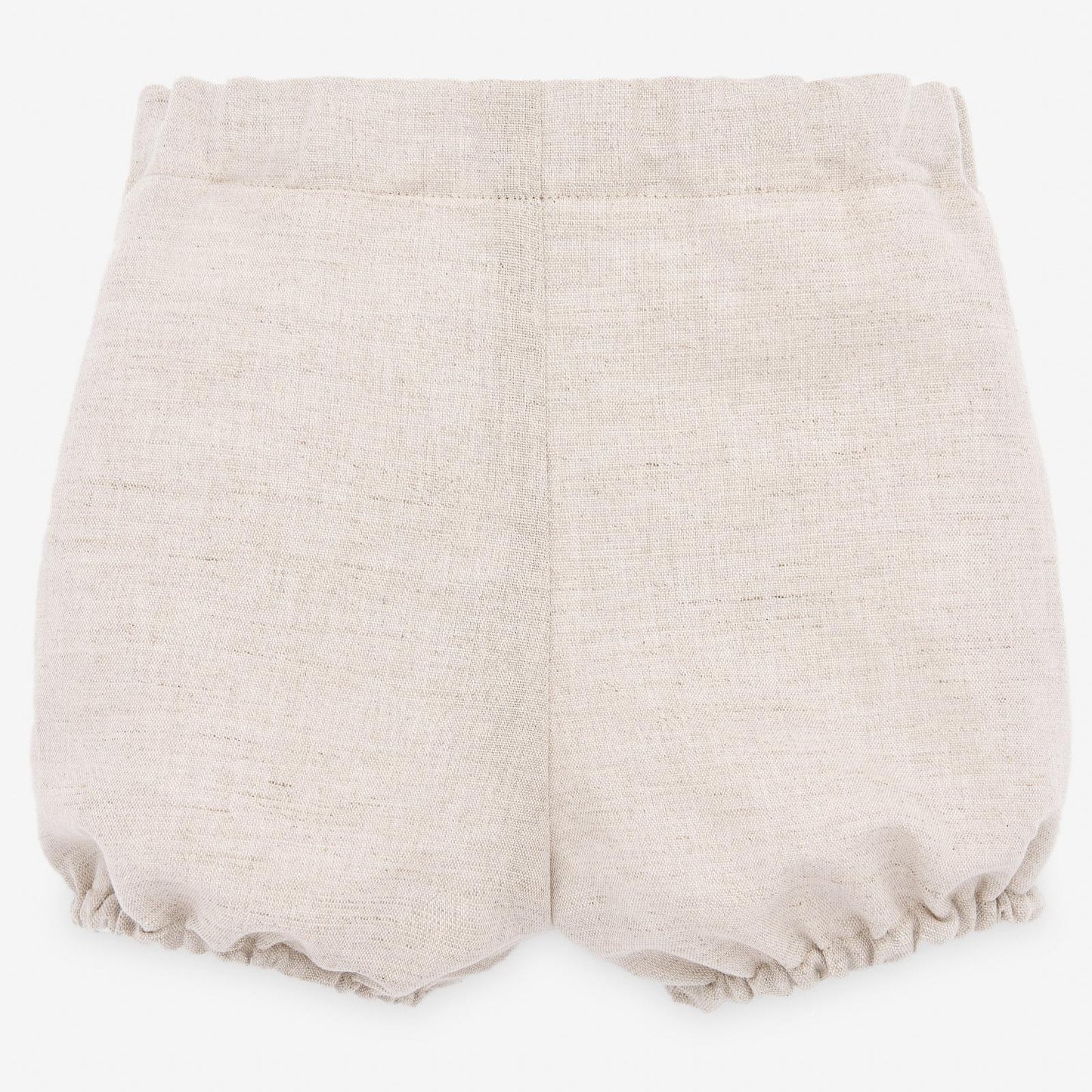 Boys Linen Shirt & Shorts Set - Woven Pattern
