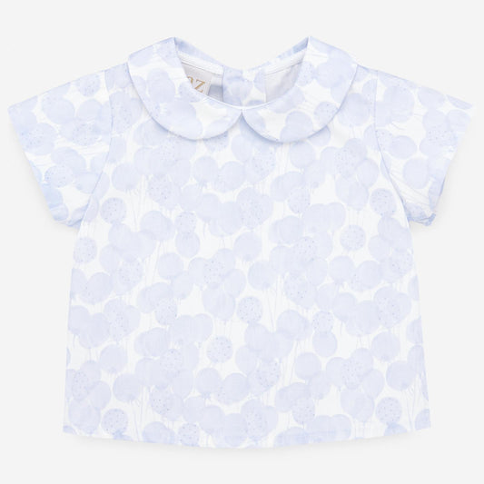 Boys Blue Balloon Print Shirt & Shorts Set