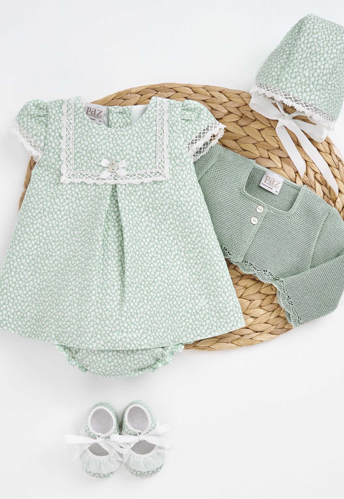 Eira Green Dress – Elegant Baby Dress