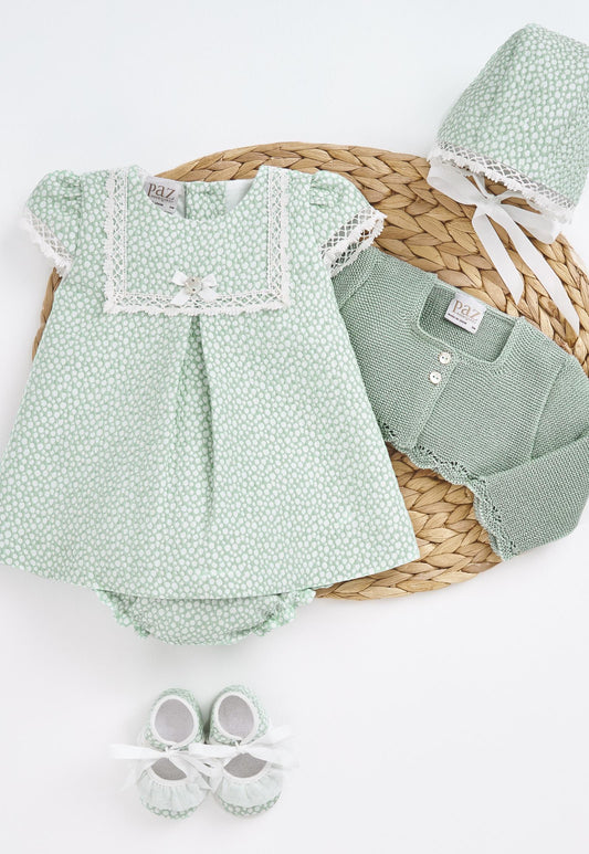 Eira Green Dress – Elegant Baby Dress