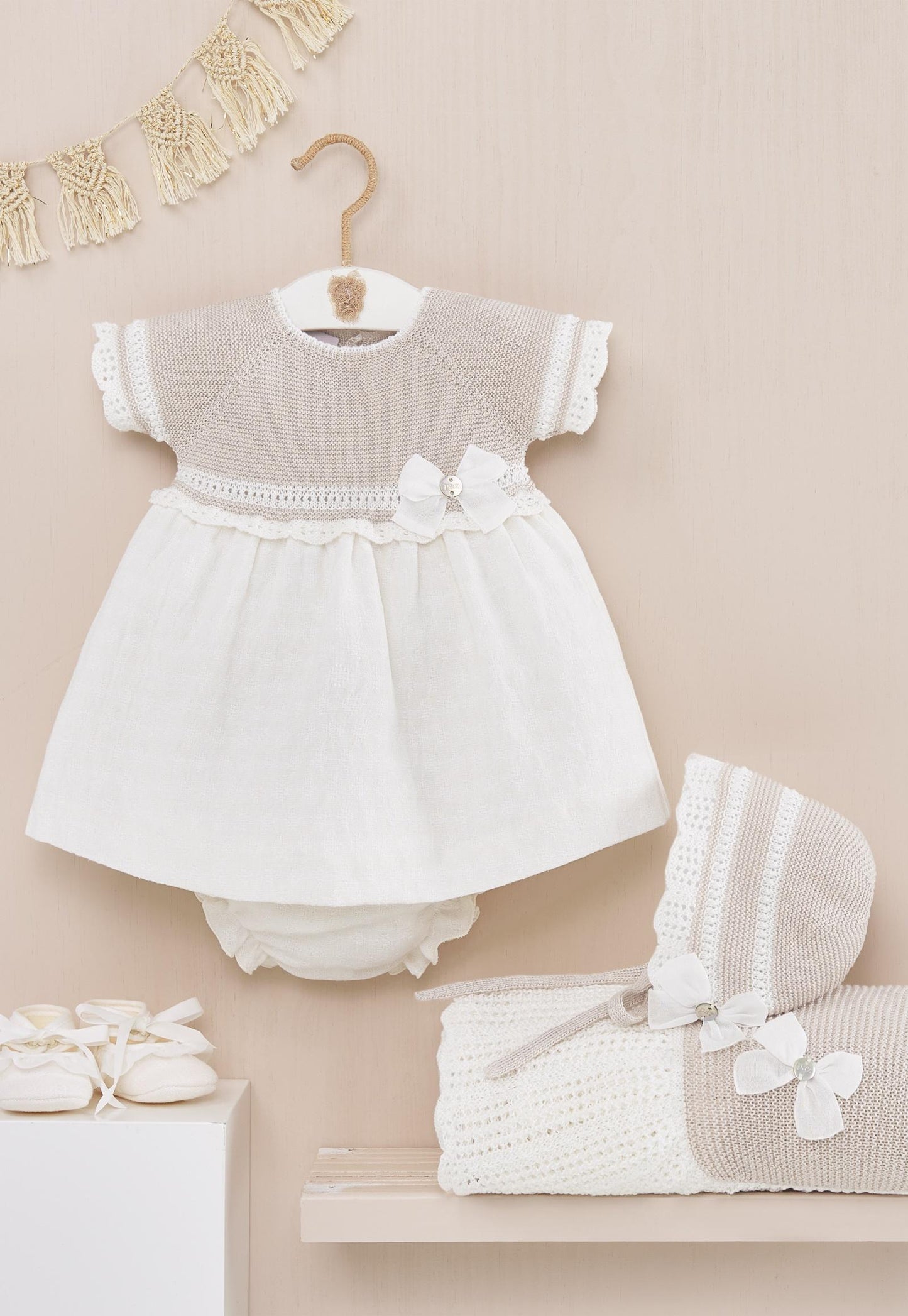 Premium Knitted Baby Dress - Luar