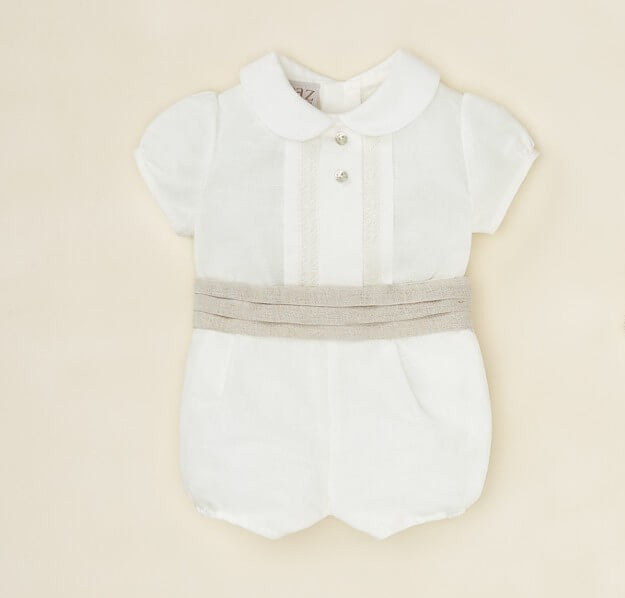 Boys Christening Outfit Set - White