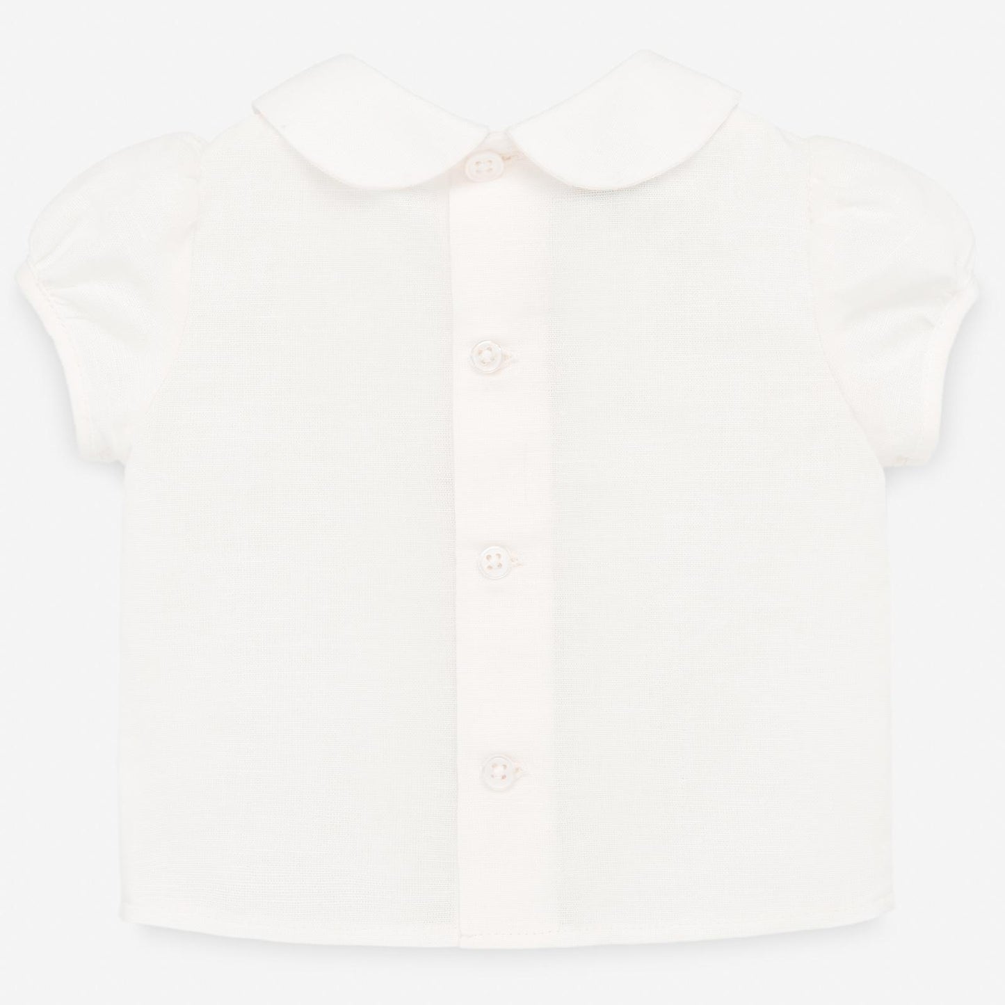 Boys Linen Shirt & Shorts Set - Woven Pattern