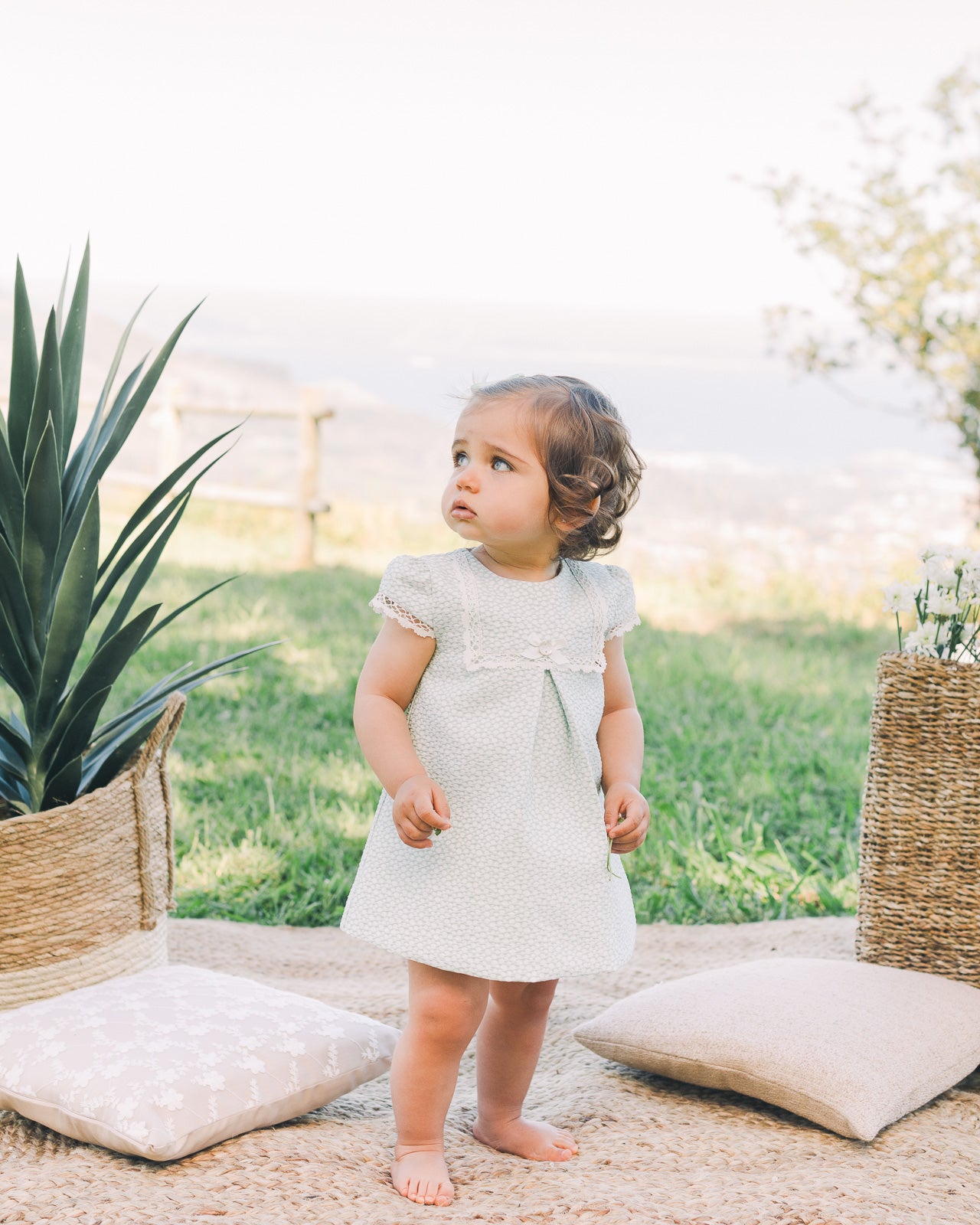 Eira Green Dress – Elegant Baby Dress